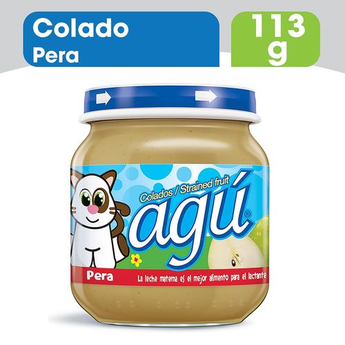 Colado Agú para bebé sabor pera - 113 g