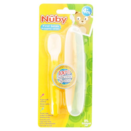 Cuchara De Cilicon Con Estuche Nuby