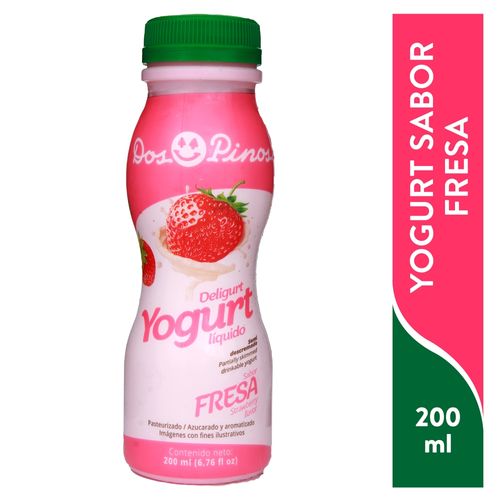 Yogurt Dos Pinos Liquido Fresa -200ml