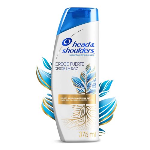 Shampoo Head & Shoulders Control Caspa Crece Fuerte Desde La Raíz 375ml