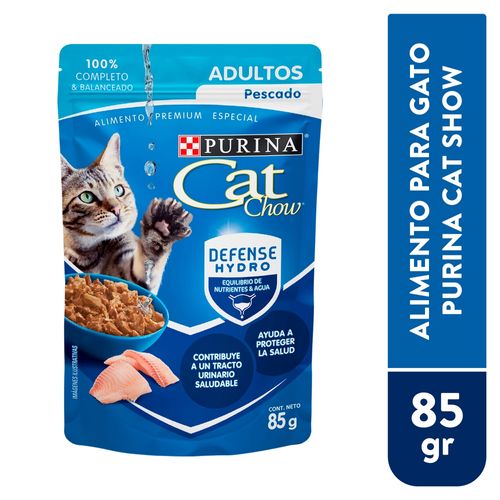 Alimento Gato Purina Cat Chow Defense Hydro Adultos Pescado 85g