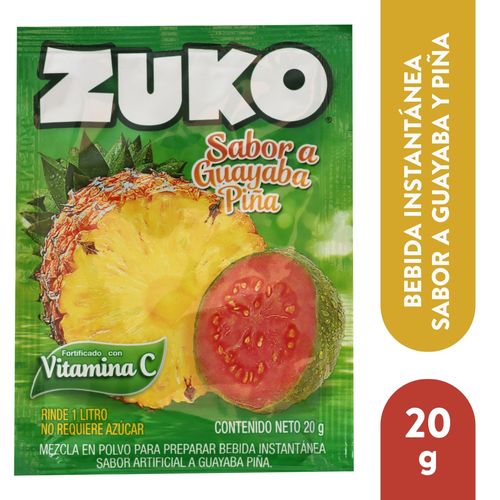 Bebida En Polvo Zuko Guayaba Pina - 20 g