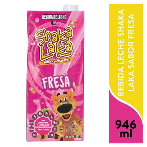 Bebida Leche Shaka Laka Sabor Fresa - 946 ml