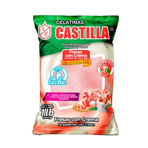 Gelatina Castilla Crema 454Gr