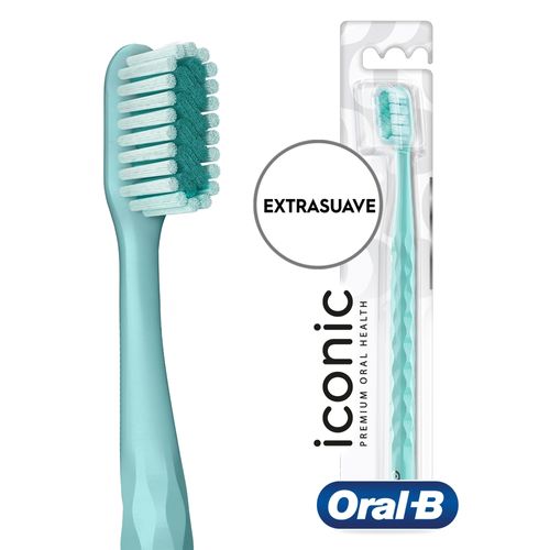 Cepillo de Dientes Oral-B Iconic Premium con Cerdas en Forma de X - 1 ud