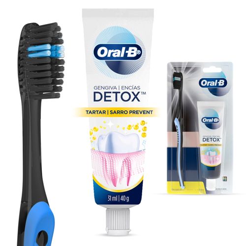 Pasta de Dientes Sarro Prevent + Cepillo Dental Indicator Oral-B