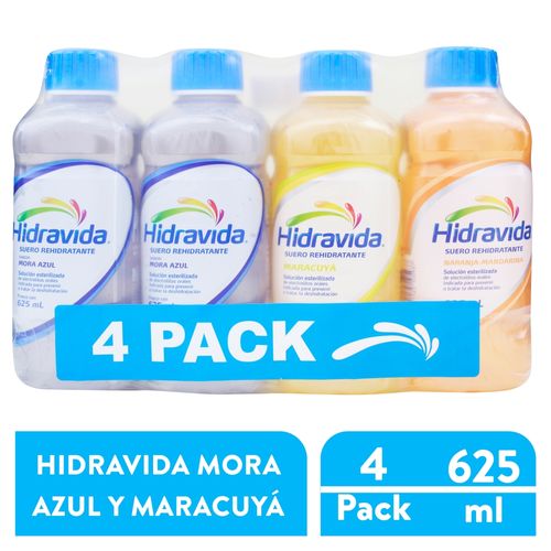 Hidravida 4Pack Mora Maracuya 625Mlx4Unx