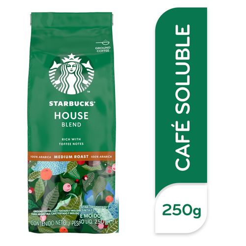 STARBUCKS House Blend Tueste Medio Café Molido Bolsa 250g