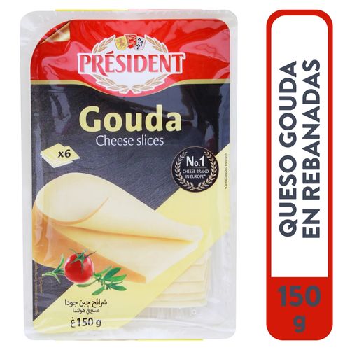 President Queso Rebanado Gouda 150Gr