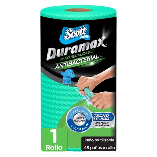 Toalla Reutilizable Scott Duramax Antibacterial - 1 Rollo 48 Hojas