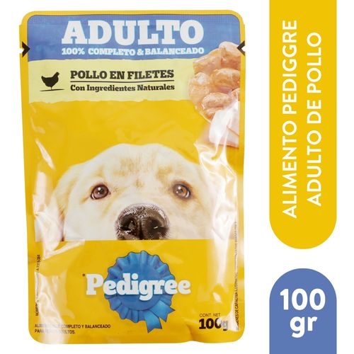 Alimento húmedo Pedigree para perro adulto sabor pollo - 100 g