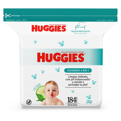 Toallas Húmedas Huggies One & Done - 184 Unidades