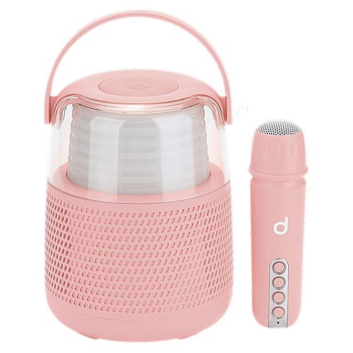 Mini Bocina Durabrand De Karaoke Color Rosado