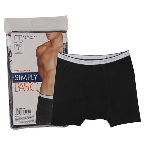 Boxer Simply Basic Caballero Negro T L