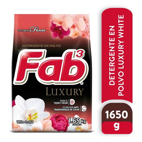 Detergente Fab3 Luxury White 1650g