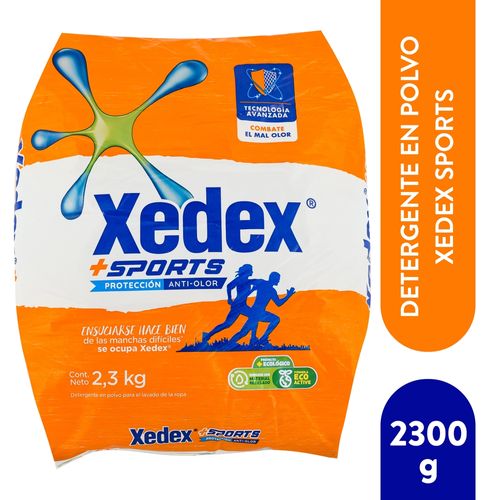 Detergente En Polvo Xedex Sport - 2300g