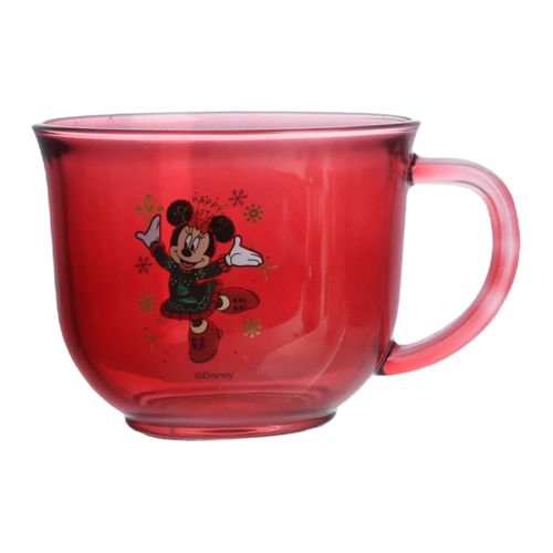 Taza Pocillo Vidrio Roja 530Ml