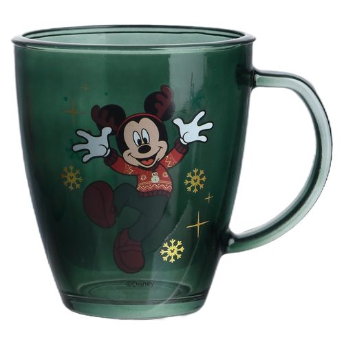 Taza Pocillo Vidrio Verde 350Ml