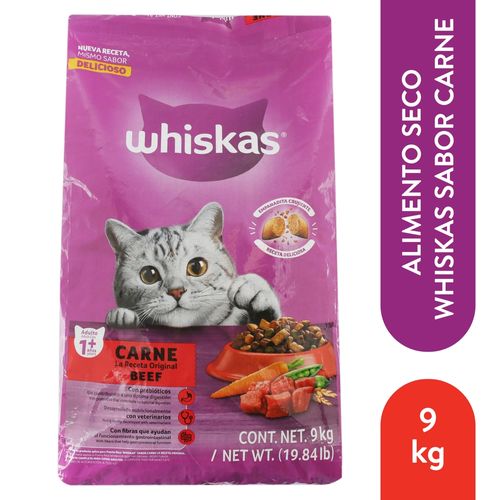 Alimento Whiskas para Gato Carne - 9000 g