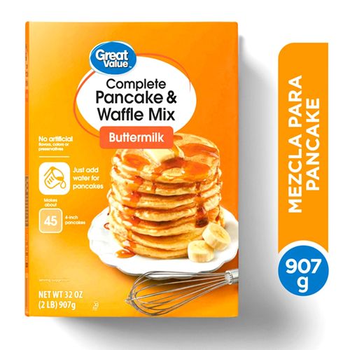 Mezcla Great Value para Pancake Buttermilk - 907gr