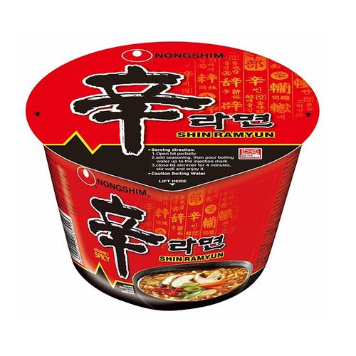 Sopa Nong shim Shinram Bigbowl Instantánea Picante - 114 g