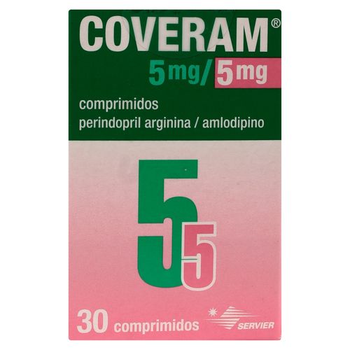 Coveram Servier 5/5 Mg X 30 Tabletas