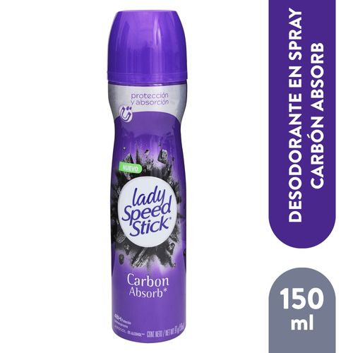 Desodorante spray Lady Speed Stick absorbe el sudor - 91 g