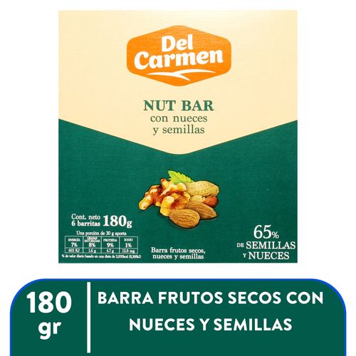 Barra Del Carmen Nuez Semillas 180gr