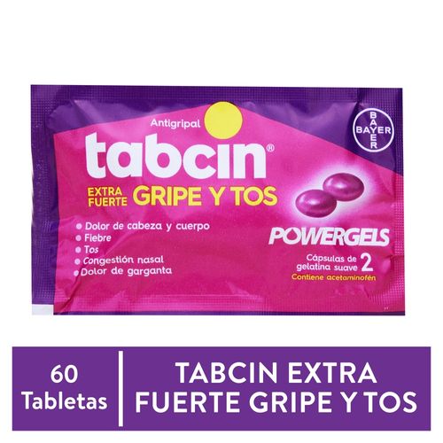 Tabcin Power Gel Gyt Bayer 60 Caps