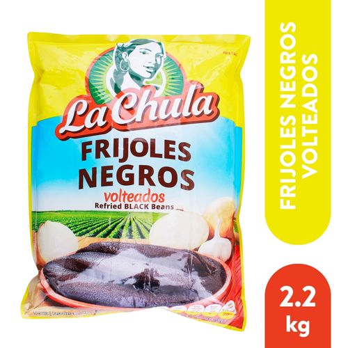 Frijoles La Chula Negros Volteado - 2268 g