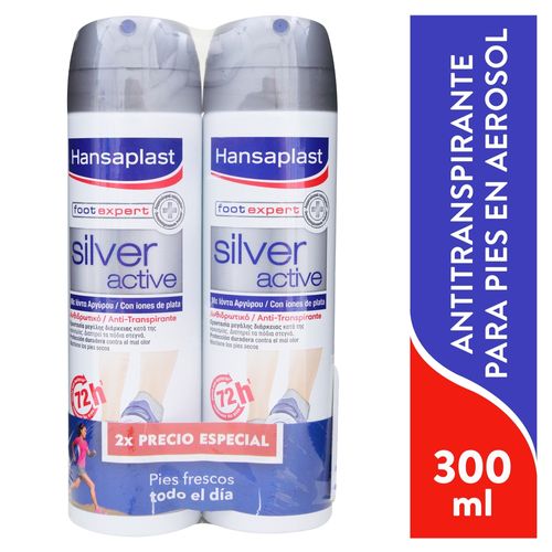 Hansaplast 2Pack Deo Silver 300Ml