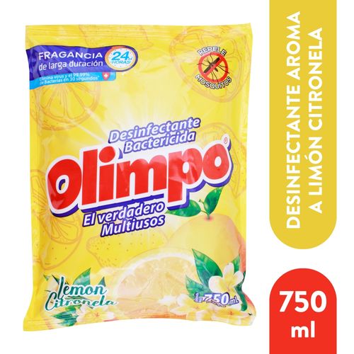 Desinfectan Olimpo Lemon Citronela 750Ml