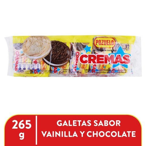 Galleta Cremas Choco Vainilla - 265gr