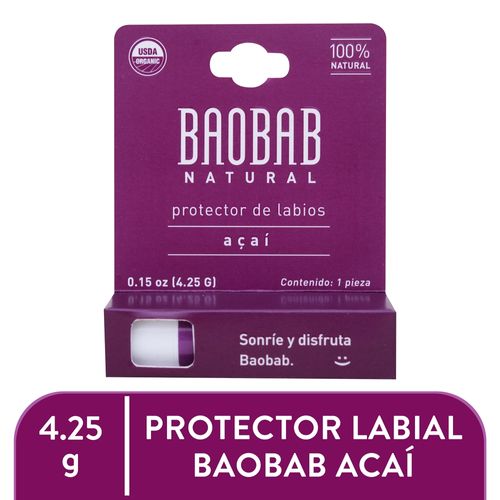 Protector Labial Baobab Acai 4 25Gr