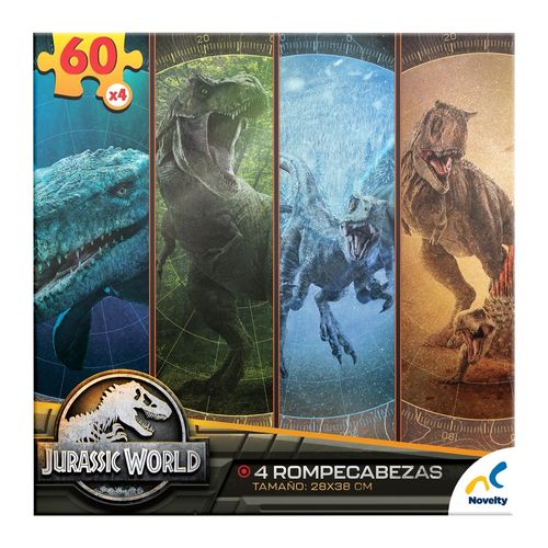 Rompecabezas 4 En 1 Jurassic World Domin
