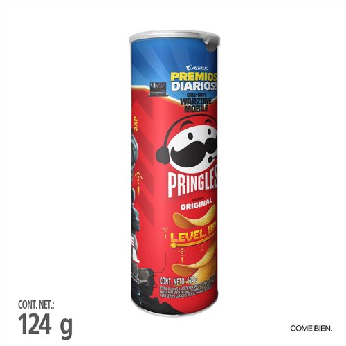 Botana Pringles de Papa Crujiente Sabor Original - 124 g