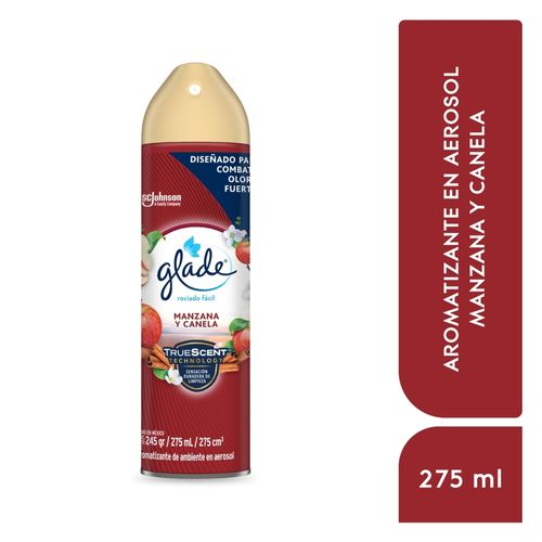 Aromatizante Aerosol Manzana Canela Glade, 275Ml