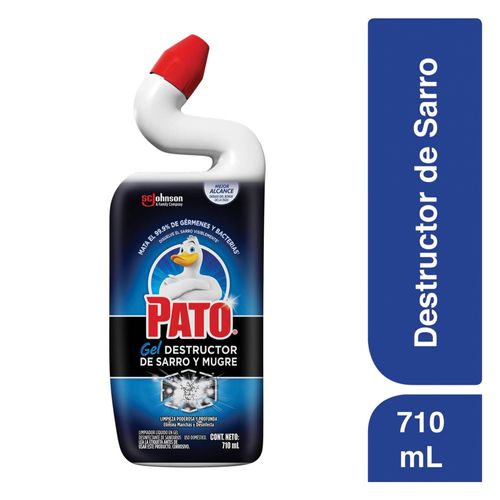 íquido Para Sanitarios Pato Gel Destructor de Sarro Limpieza Poderosa y Profunda 710 ml