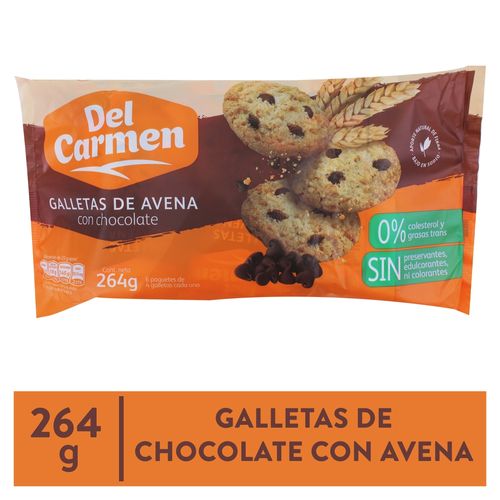 Galleta Del Carmen Avena con Chocolate - 264gr