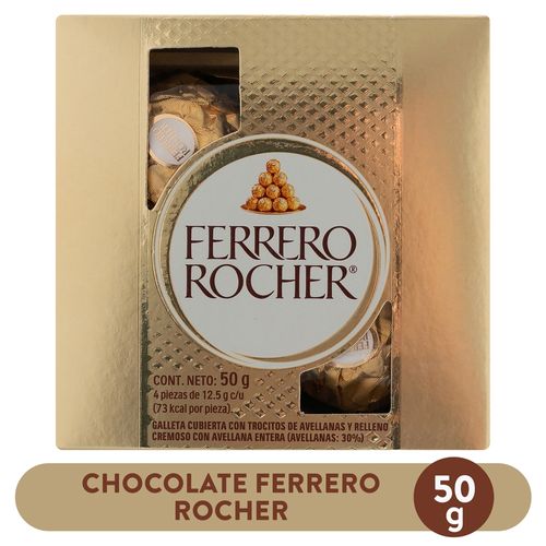 Chocolate Ferrero Rocher 4 pzas - 50 g