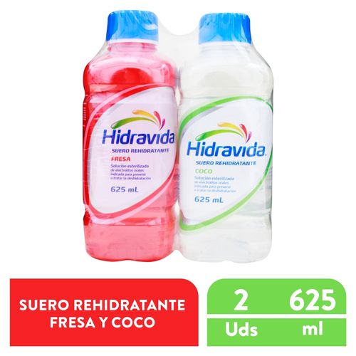 Hidravida 2Pack Fresa Coco 625Mlx2Unx6Pq