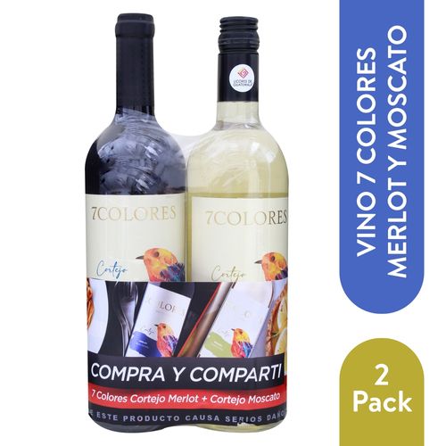 7 Colores Cortejo Mer Mas Moscato 1500Ml