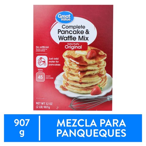 Mexcla Great Value Para Pancakes Original - 907 g