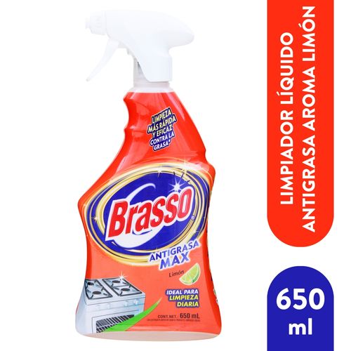 Limpiador Antigrasa Brasso Gold  Limón Rociador - 650ml