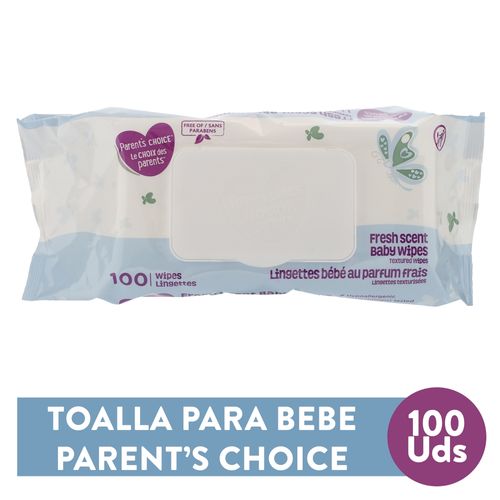 Toallitas Humedas Para Bebe Marca Parents Choice Para Bebé Con Aroma - 100 Unidades