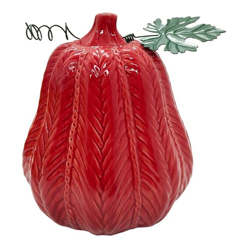 Calabaza Ceramica Roja