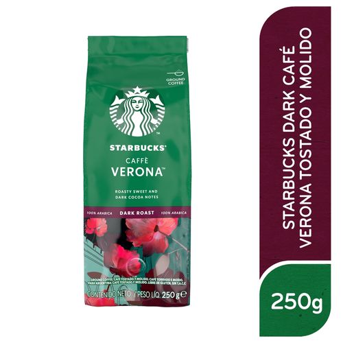 STARBUCKS Verona Tueste Oscuro Café Molido Bolsa 250g