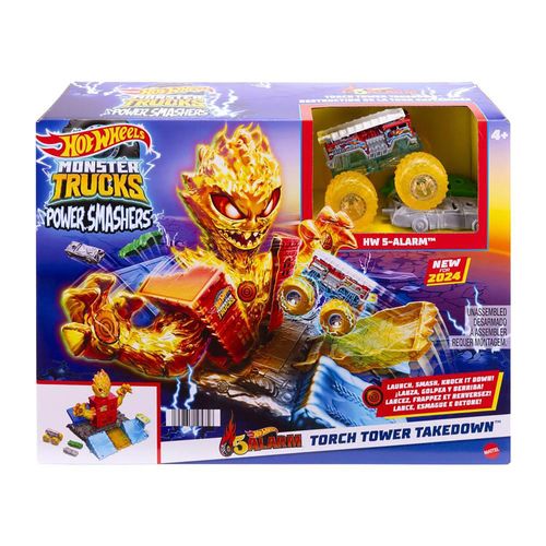 Pista Hot Wheels Monster Trucks Arena Energia De Demolición