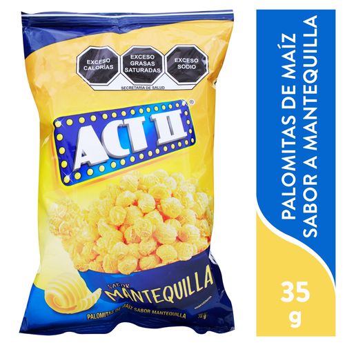 Popcorn Act Ii Rte Mantequilla 35 Gr