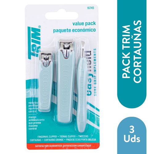 Pack Corta Unas Y Pinza Trim 3Ea